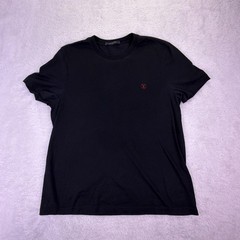 Louis Vuitton Black Classic Logo Embroidered T-Shirt Men’s M (RM202Q JC8 HAY50W)