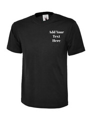 UNEEK T-Shirt | Personalised Name | Text | Custom Embroidered | Unisex or Man UK