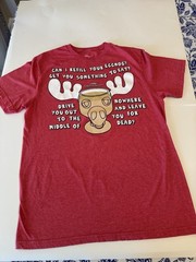 National Lampoon’s Christmas Vacation Can I Fill Your Eggnog Sz Medium Tee EUC