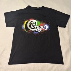 Chicago Shirt Mens M Black Color My World 2025 Tour Band Music Graphic T No Tags