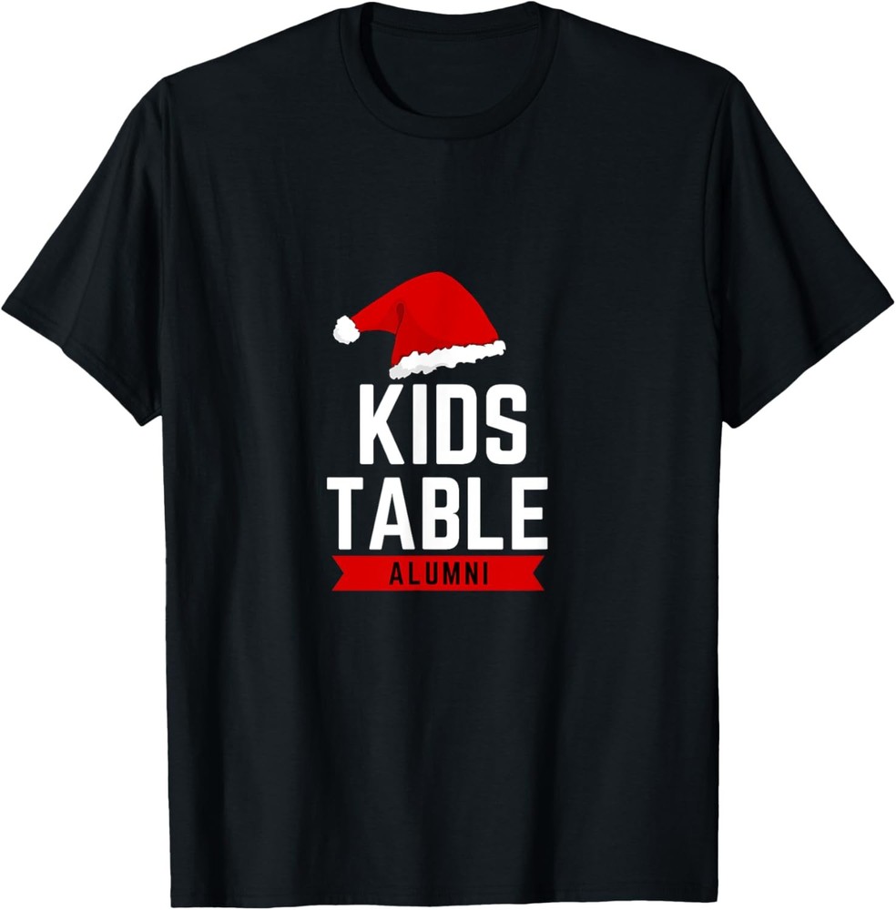 Mens Kids Table Alumni – Christmas Holiday Humor T-Shirt