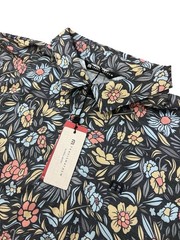 TravisMathew Featherweight Day Cruise Polo XL Black Floral NWT Golf Shirt