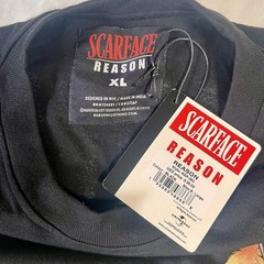 Scarface x Reason Graphic T Shirt Black NWT XL Tony Montana Movie Streetwear