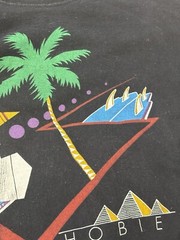 Vintage Signed Eddy Y Hobie Two Tone Surfer Abstract Size Large California Art