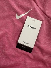 NEW Mens Nike Swim Tee Shirt PINK Dri Fit UPF 40+ Size MEDIUM RARE GORGEOUS!