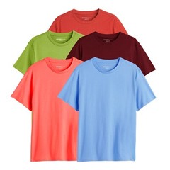 Mens Multipack T Shirts 3 & 5 Pack Cotton Plain Short Sleeve Round Crew Neck Tee
