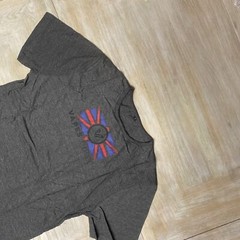 Mens T Shirt Large Dark Grey Marl Short Sleeves Crew Neck Vapes Tee RRP £30