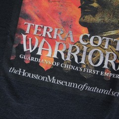 Terracotta Warriors Army T Shirt M VTG 2009 Houston Museum China Emperor Art Tee