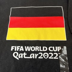 FIFA World Cup Qatar 2022 Germany T-Shirt Mens Small Black NEW Soccer Fan Tee