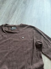 southpole brown waffle knit thermal long sleeve shirt size men’s xl