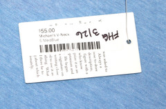 $55 New MICHAEL’S V-Neck SS Shirt Men’s SMALL S Light Blue Cotton Poly Blend NWD