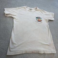 U.S VINTAGE T -Shirt Men Large Multicolor Panama City Beach Florida 1953 Surf