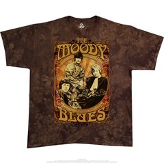 Moody Blues Vintage Poster Tie-Dye T-Shirt Liquid Blue