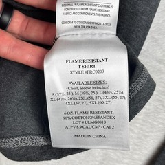 NWOT Bocomal FR Flame Resistant T Shirt Mens L Long Sleeve CAT 2 Halloween Print