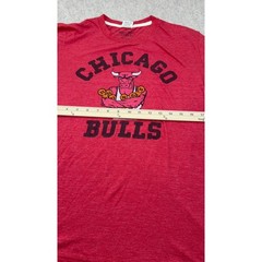 Homage Chicago Bulls Mens Red Heather Graphic T-Shirt NBA Championship Rings M