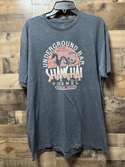 Dive Bar Underground Shanghai Tunnel Portland Oregon T-Shirt XL Gray