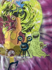 Rick And Morty Adult Swim Ripple Junction￼2019 T-shirt Size Large Tee Tie Dye