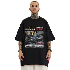 MFCT Men’s Streetwear Artwork Graphic Tee Crewneck Half Sleeves T-shirt