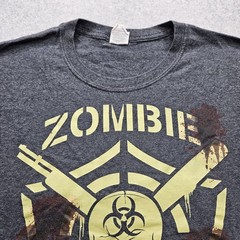 Fruit of the Loom Men’s Large Black Zombie Response Team T-Shirt
