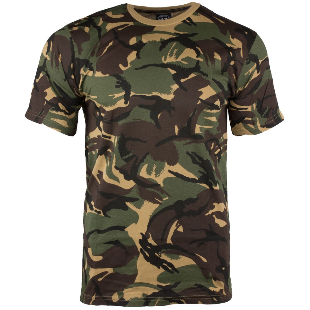 British DPM Camo Military Shirt Cotton T-Shirt Sizes M to 3XL Army Dutch NEW