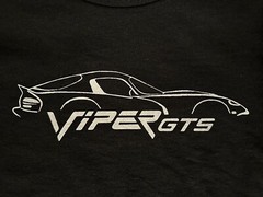 Dodge Viper GTS T Shirt SRT V10 American Exotic Sports Car 96 97 98 99 00 01 02