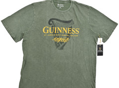 Lucky Brand Men’s Guinness Harp Tee Short Sleeve Green Crew Neck Size 3XLT NEW