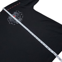 Red Ape Y2K Shirt Mens XXL Black Thermal Pullover Embroidered Streetwear Skater