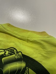 Lot Of 2 Suavecito Pomade Hair Styling Graphic L/S Orange Neon T-Shirts Sz. M