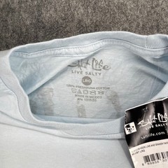 Salt Life Shirt Mens Large Hook Line and Sinker Pocket Blue NEW