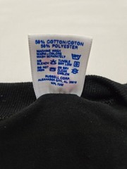 JERZEES Shirt Mens L Black Graphic Crew Jersey Cotton Made In USA Moose Novelty