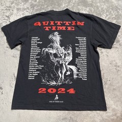 Zach Bryan Quittin Time Tour 2024 T Shirt Grey One Of These Days USA Size Med