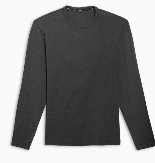 NWOT 2026 Public Rec Men GO-TO LONG SLEEVE Shirt Heather Charcoal Medium