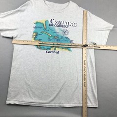 Carnival Shirt Mens XL Gray Graphic TeeCruising The Caribbean *