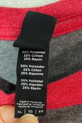 District Perfect Tri T-Shirt Men 3/4 Sleeve Raglan Baseball Superman “S” Logo XL