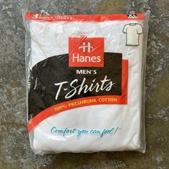 Vintage 1997 Hanes Men’s Comfort T Shirts Size XL Pack of 3 Crew Neck White