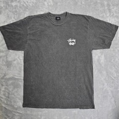 Stüssy T Shirt Mens XL Gray Dice Pigment Dyed Short Sleeve Crew Neck