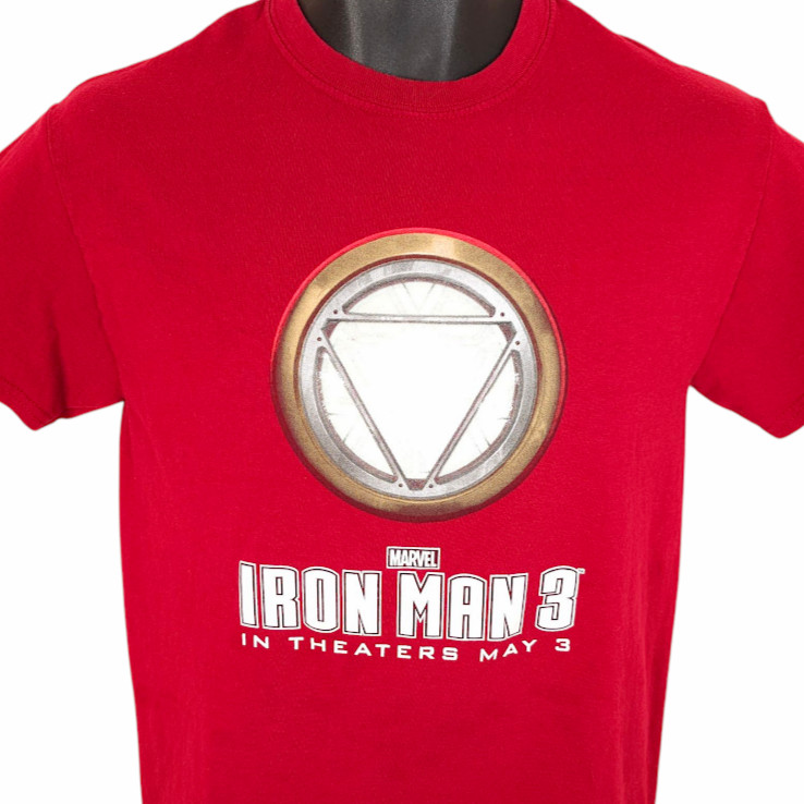 Iron Man 3 T Shirt Mens Size Small Red Marvel Comics Movie Promo Tee