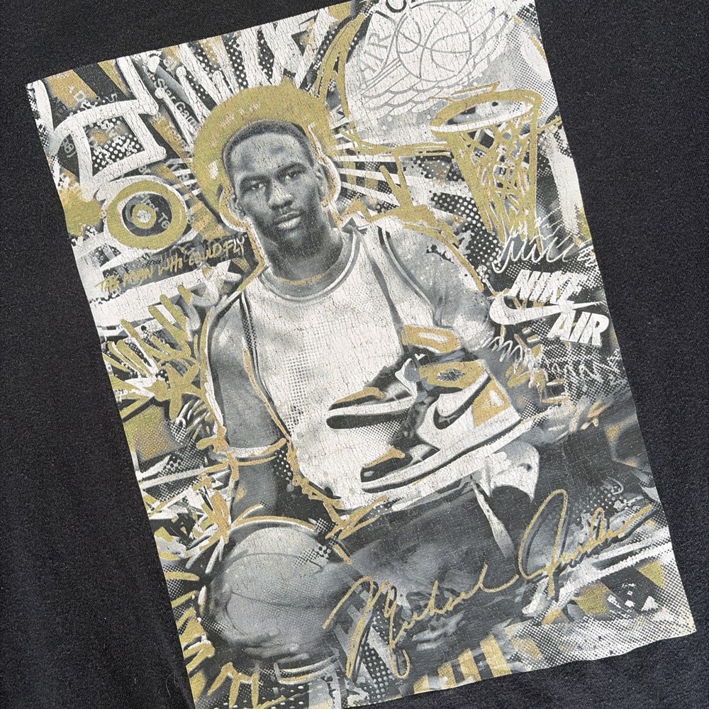 2018 Nike Air Jordan “Gold Toe” Graphic Tee Medium