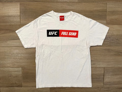 UFC x Full Send Men’s T-Shirt LARGE White Fighting Streetwear Nelk Boys Outdoor