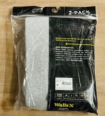 Walls Short Sleeve Working Man’s Pocket Tees Gray 2 Pack Men’s Size XL Brand New