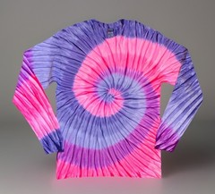*New* 3XL & 4XL Handmade Tie Dye, Pink Violet, Crew or V-Neck