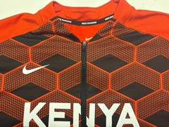 Nike Running Team Kenya Half Zip Pullover Dri-fit shirt Reflective Sz Medium