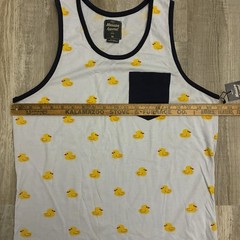 Massive Apparel Men’s Graphic All Over Print Tank Top Medium Rubber Ducky