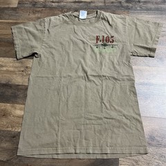 VTG F105 Thud Rolling Thunder Express Fighter Jet T-Shirt Adult S Small Military