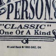 Vintage 1993 Genuine Antique Person Shirt Large 21×27 USA