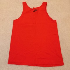 VINTAGE 90s Air Jordan Tank Top Single Stitch Made in USA 19×29 Medium Tall
