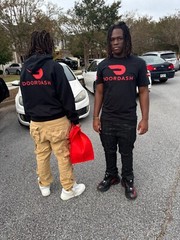 Reflective Tshirt DoorDash or Flex Delivery Driver Red Blue Black Door Dash