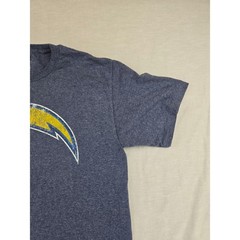 NFL Team Apparel Los Angeles Chargers Mens Medium Blue Heather Graphic T-Shirt