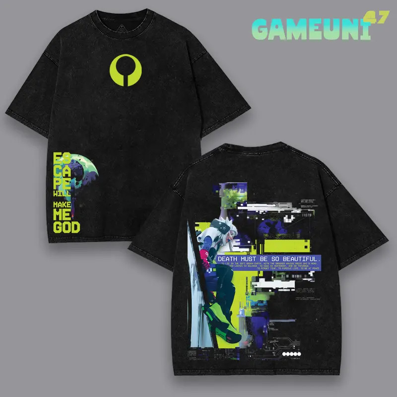 Vandal Marathon Futurism Shooter Video Game Graphic Tee Streetwear T-Shirt