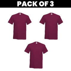 Pack 5 & 3 Fruit of the Loom T-Shirt Plain Casual Wear stag do hen Unisex SS048